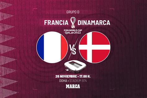 francia vs dinamarca 2022 en vivo